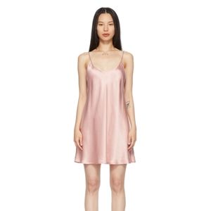 La Perla Pink Silk Slip Dress